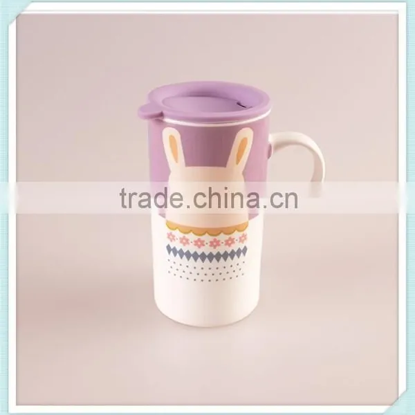 Ceramic Tall Mug With Animal Design and Cute Style Coffee Mug photo-2