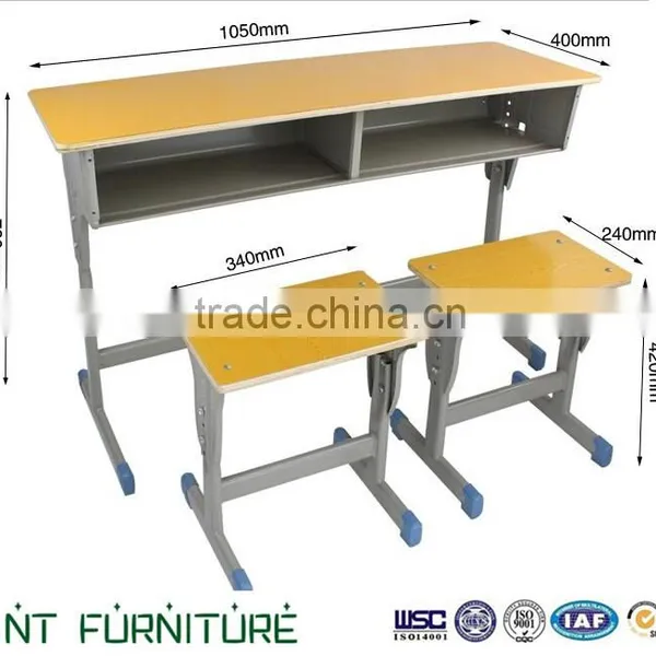 Double Student Desk and Chair