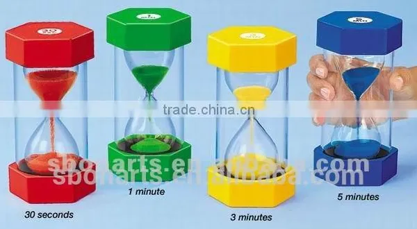plastic clocks/sand timer