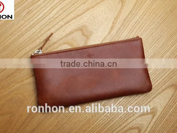 Simple Young Zipper PU Leather Wallet for Men photo-2