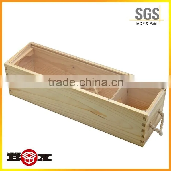 Latest Design Latest Design Wine Wooden Box With PVC Window photo-3