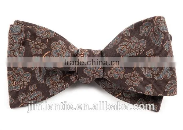 2016 Fashion Cheap Floral Jacquard Polyester Large Bow Tie photo-4