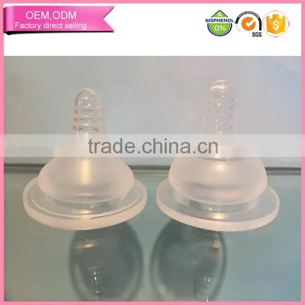 2016 Liquid Silicone High Transparent Baby Nipple photo-2