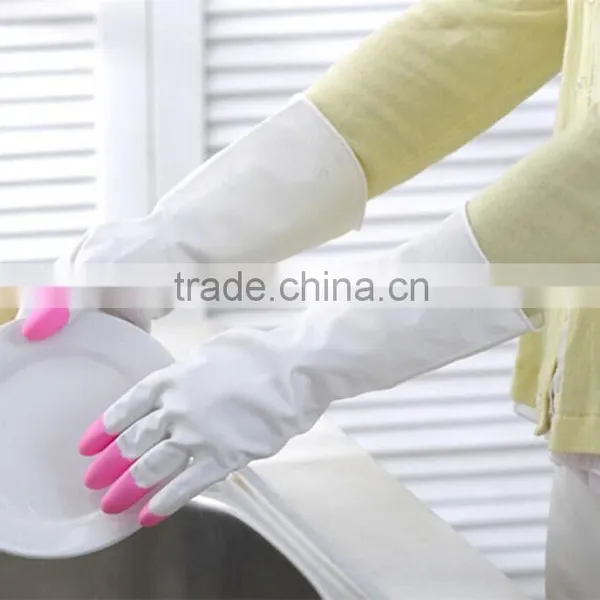 Explosions Waterproof Single Leather Hot Washing Laundry Chores of Daily Household LaTeX Rubber Gloves photo-5