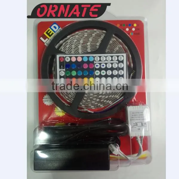 High Brightness 24key ir Remote Rgb 5m 300led Smd5050 Led Strip Light photo-2