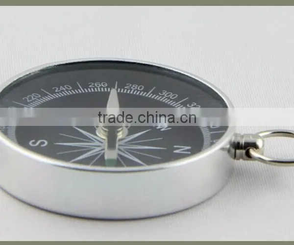 IMAGINE Silver Metal Pocket Outdoor Compass With Keychain photo-2