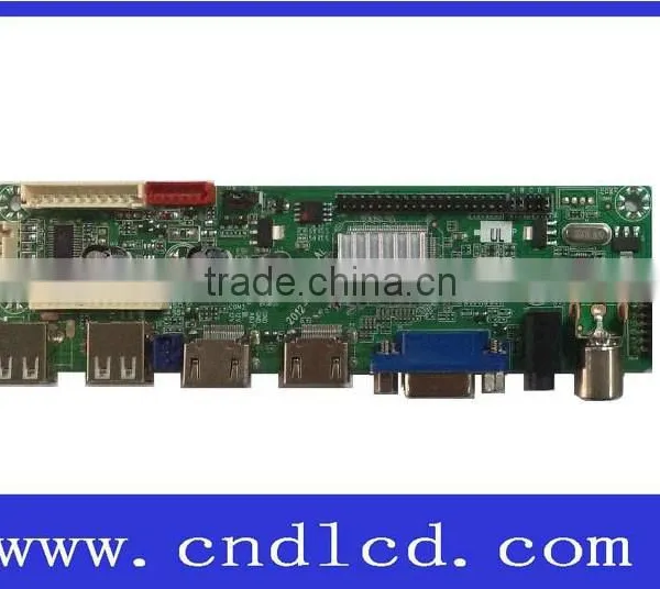 LCD LED TV Board With 2 HDMI +2 USB + VGA + 2 AV +TV +1 YPBPR, LVDS photo-2