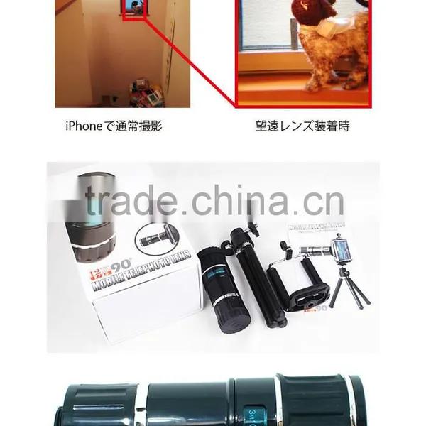 Micro Manual Focus 12X Magnifier Camera Lens W/ Protective Case And Mini Tripod For IPhone6/6S photo-5