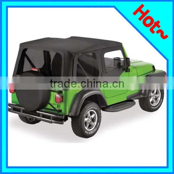 High Quality Soft Top With Upper Door Skins for Jeep Wrangler TJ 1997 - 2006