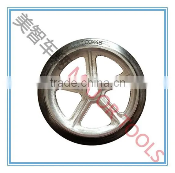 8x1.75 Solid Rubber Wheel With Cast Iron photo-2