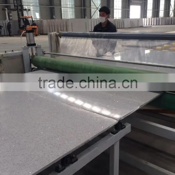 Large Stock Quartz Stone With Sparkling Mirror for Countertop, Cabinet, Window Sills photo-3