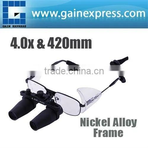 4.0x Prismatic Keplerian Style Dental Loupes Surgical Medical Dentistry Frame