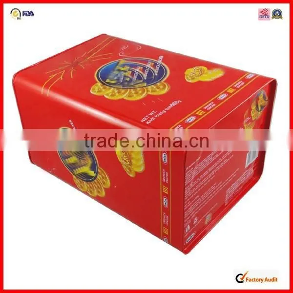 Bule Shoulder Lid Empty High Quality Custom Tin Box photo-6