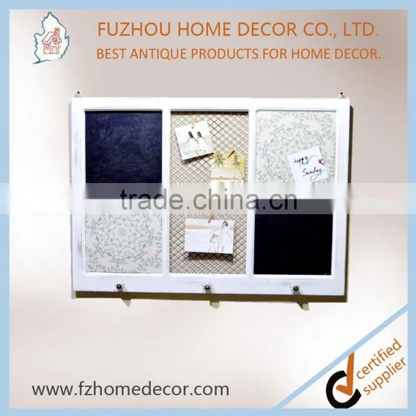 Wooden Wall Blackboard With Mutiple Photo Frame and Metal Hook photo-3