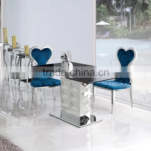 TH296 Modern Hotel Furniture Kitchen Table Black Dining Table and Chairs photo-2