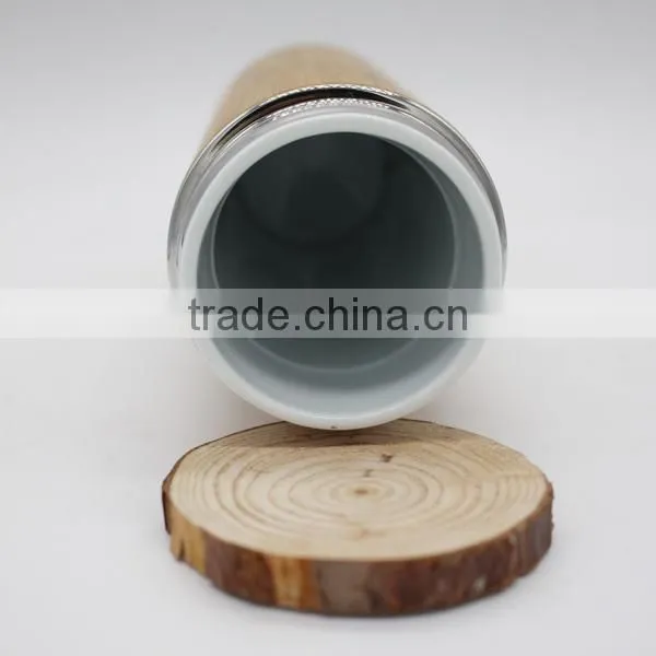 Customized Bamboo Water Bottle 360ml Travel Mug,environmentally Friendly Bamboo Ceramic Cup photo-3