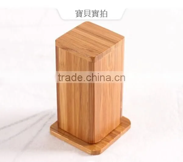 Natural Bamboo Color Tableware Antique Toothpick Holder photo-2