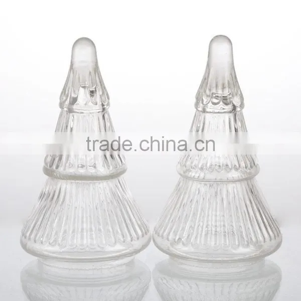 Colored Decorative Blwon Glass Christmas Tree photo-6
