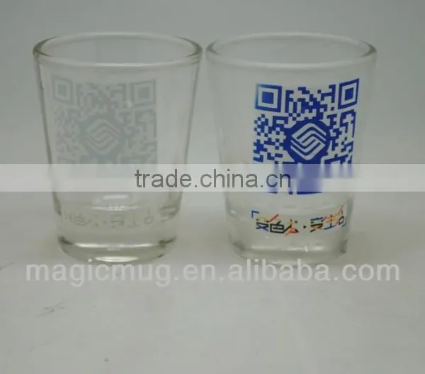 Customized Logo 3oz Color Changing Glass Shot Glass for Promot photo-2