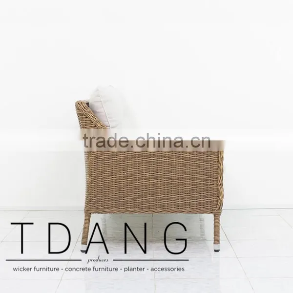 Harrison Right Hand Wicker Bench - Poly Rattan Furniture - Vietnam Outdoor Wicker Set photo-4