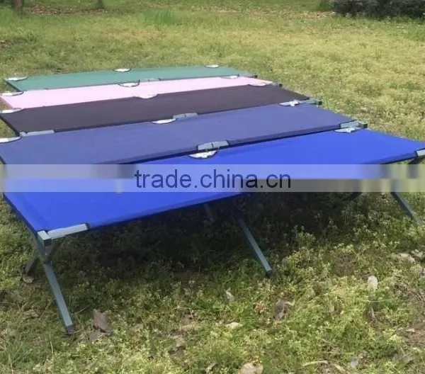 Army Folding Camping Cot Double Oxford Military Bed With Mosquito Net photo-3