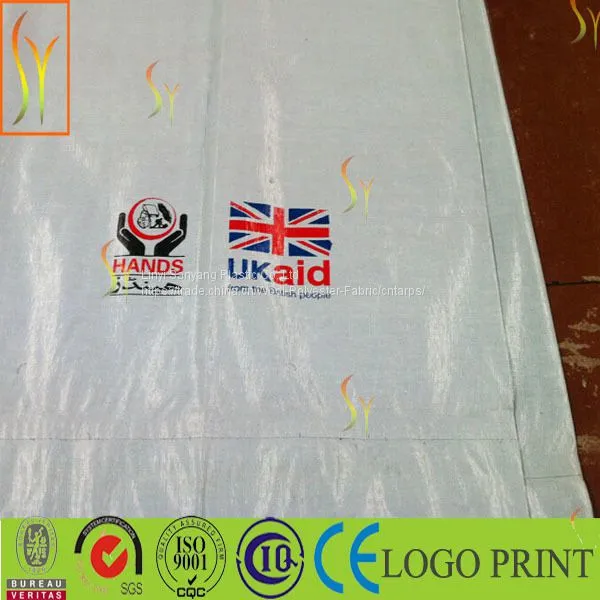 PE Tent Tarpaulin in Various Colors.refugee Shelter,knitted Mesh Tarp photo-3