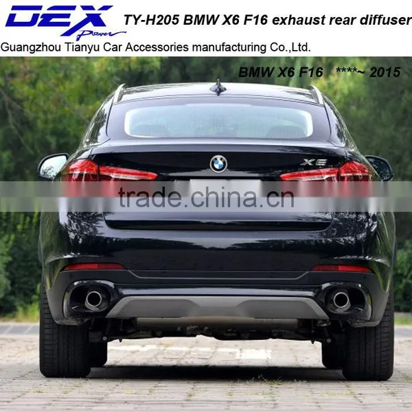 Carbon Fiber Exhaust Tip Racing Exhaust Tail Pipe PP Rear Diffuser for B~MW X6 F16 Muffler Tip photo-2