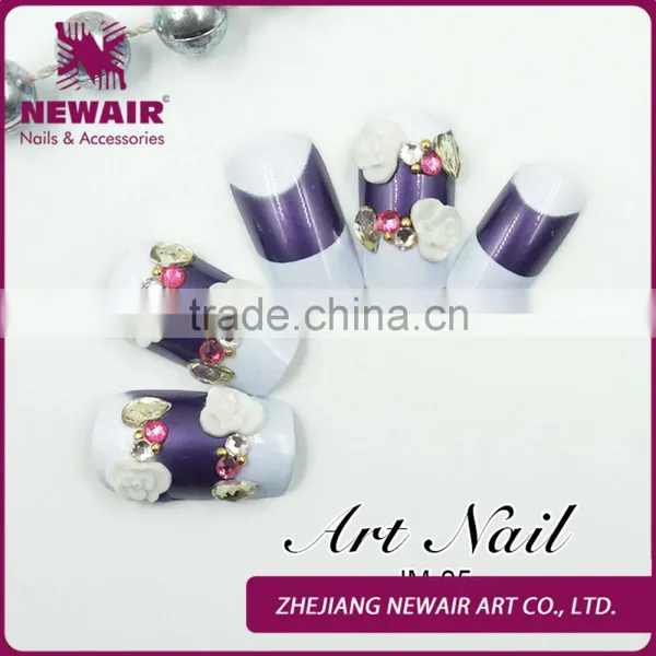 2016 Most Popular Fashion Acrylic Fingernails Nail Acrylic Tips Fake Fingernail Designs for Salon photo-3