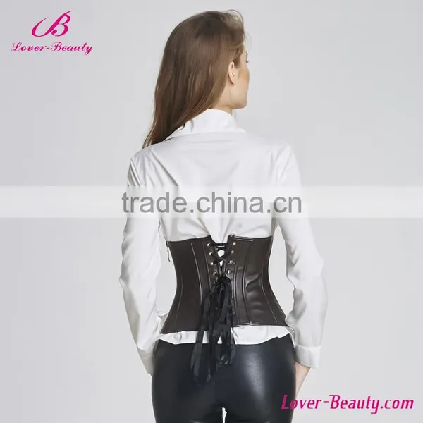 12 Plastic Boned Women Red Corset With 2 Rows Burn Fat Corset photo-6