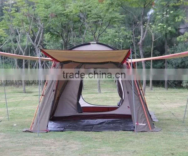 T22 Double Big Camping Tent 2 Room Family Tent 3-4 People photo-4