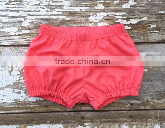Summer Girl Clothing Plain Cotton Baby Bloomer Wholesale Baby Clothes photo-2