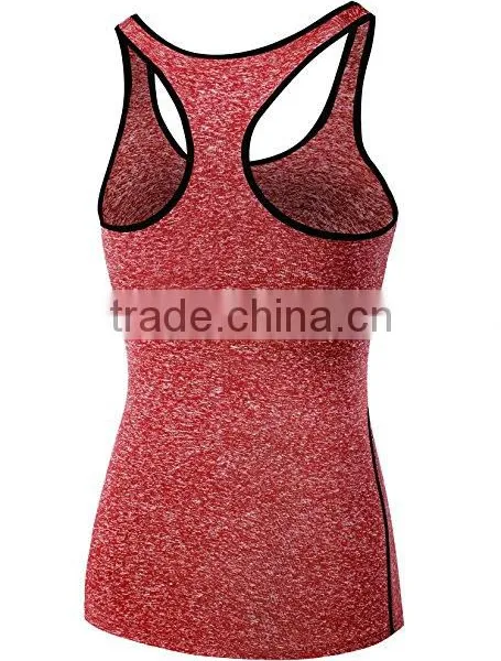 Slub 85% Polyester 15% Spandex Womens Dry Fit Tank Top photo-5