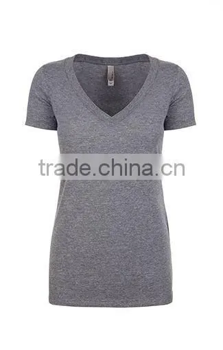 Next Level Apparel Ladies' Tri-Blend Deep V Tee - Made of Pre-shrunk 50% Polyester, 25% Cotton, 25% Rayon. Comes With Your Logo photo-5