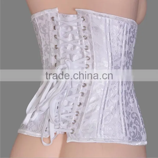 Walson Women Lace Up Boned Underbust Corset Bustier Waist Cincher Bodyshaper photo-3