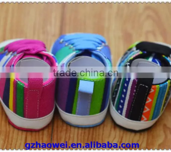 Colorful Stripe Printed Baby Girl's Sportschuhe photo-6
