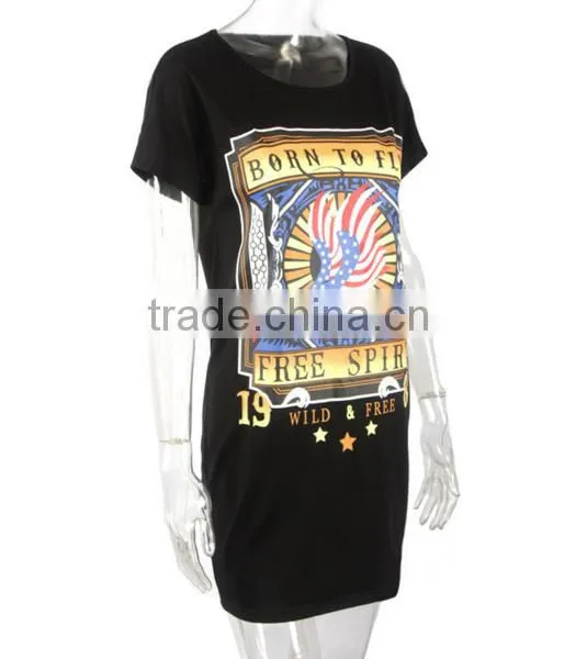 Summer Short Sleeve New Fashion Clothes Women Long t Shirt Design photo-3