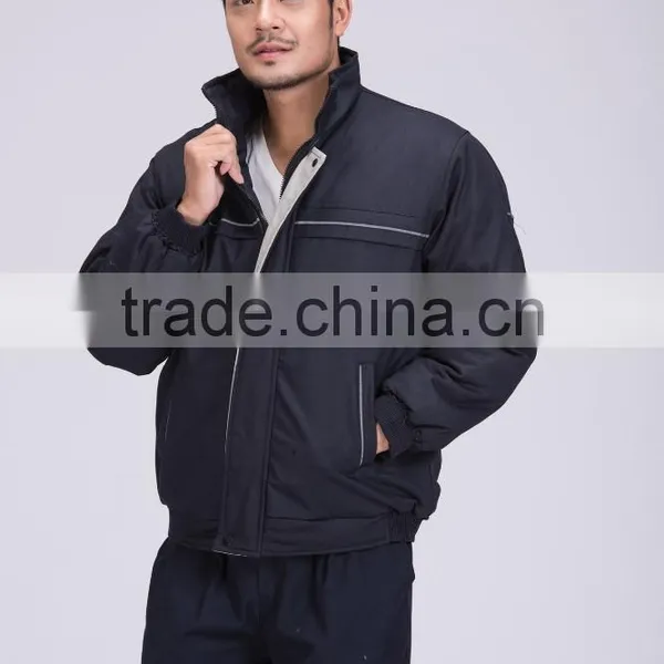 Industrial Hi-vis Workers Safety Clothing With Reflect Light Winter Cotton Coat photo-4