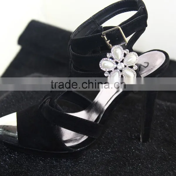 New Design High Heel Shoe Clips Wedding Decorative Shoe Scraper For Hair Jewelry photo-3