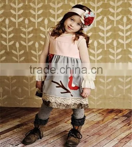 Cute Baby Stripe Ruffle Boutique Plain Kids Outfit photo-5