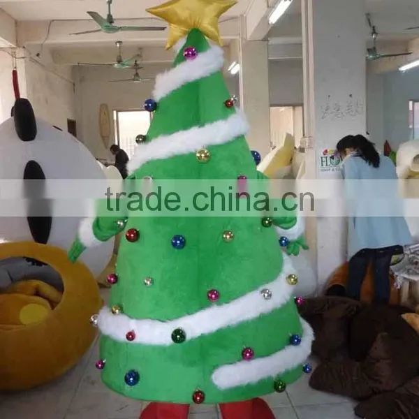 EVA Plush Material Christmas Tree Costume Head With Cooling Fan Adult Christmas Tree Costume photo-3