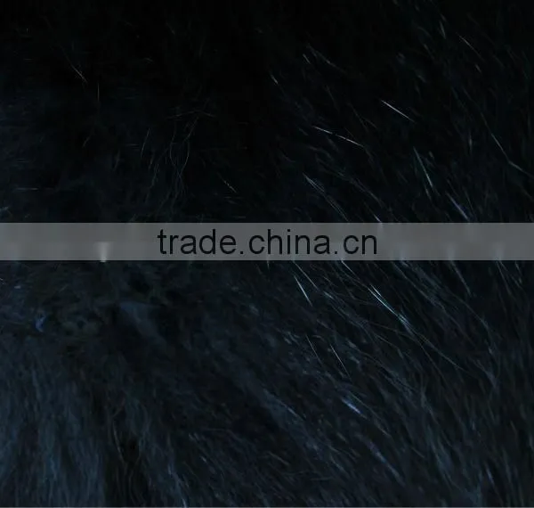 YR124 Tongxiang Fur Factory Fox Hand Knitted Fur Vest/Wholesale Fur Shrug With Elastic photo-4