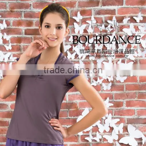 Top Selling Product Girl V Neck Front Pinches Blank Tee Shirts photo-2