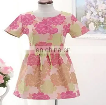 Lady's Woven Print Sweet Dress