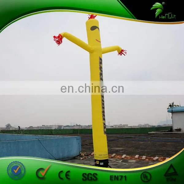 2016 Hot Sale Advertising Inflatable One Leg Inflatable Yellow Air Daner With Logo Printing For Sale photo-4
