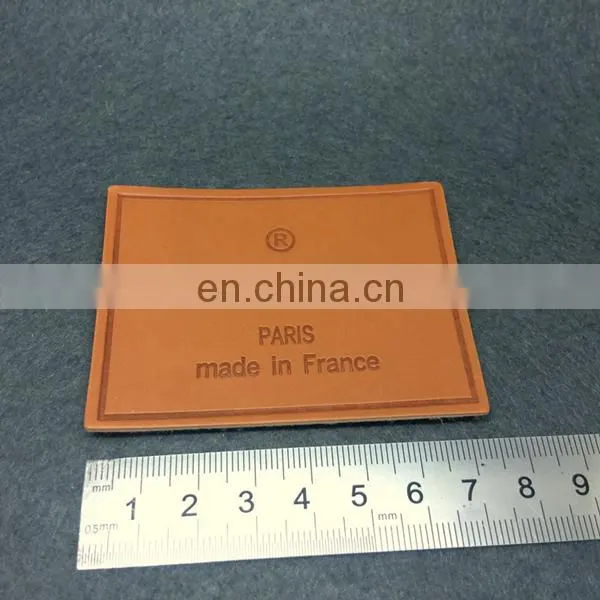 Garment Accessories Pattern Carved Soft Enamel Zinc Metal Alloy Embossed Jeans Leather Label photo-4
