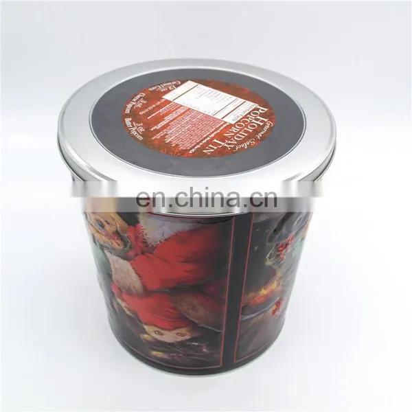 Durable Food Safe Hot Saled Wholesale Popcorn Tin Can Bucket photo-3
