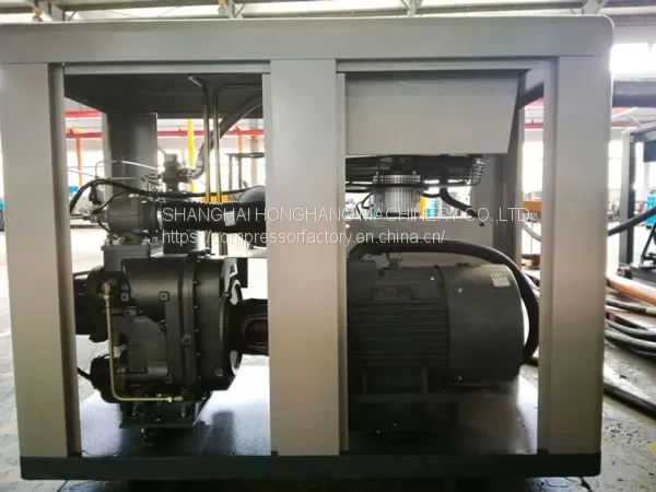 Two stage compression PM motor VSD compressor