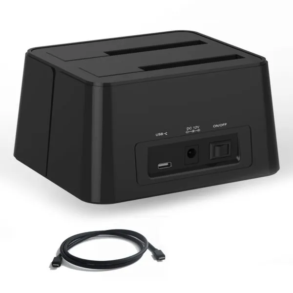 WAVLINK USB-C Dual Bay Docking Station for 2.5&3.5