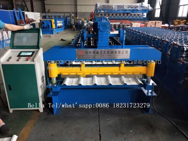 Metal Trapezoidal Roofing Sheet Making Roll Forming Machine photo-4