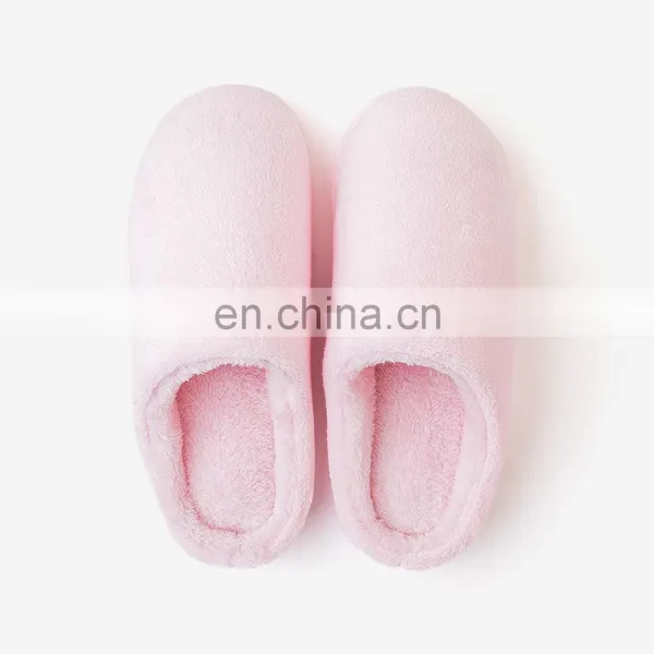 Womens Unisex Coral Fleece Slide On Couple Home House Slipper With Memory Foam photo-3